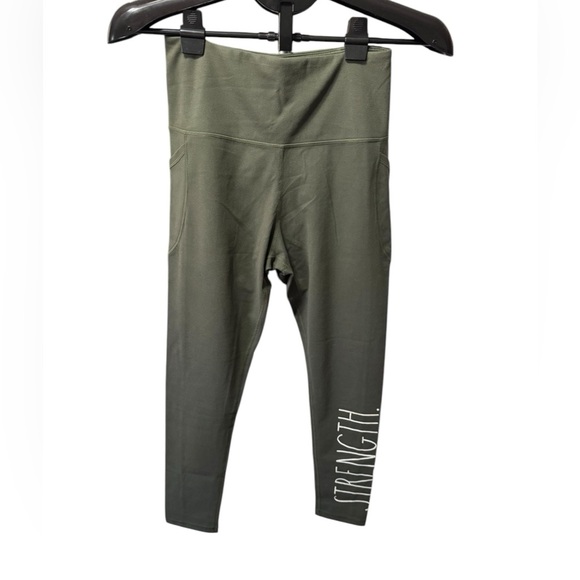 Rae‎ Dunn Strength Leggings Size m - Picture 1 of 7